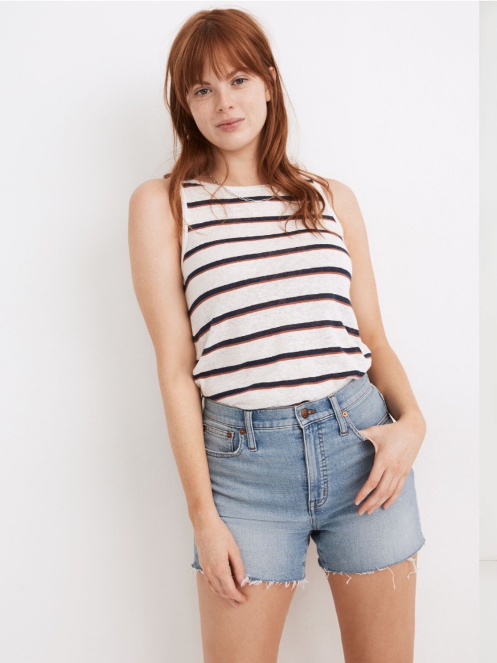Madewell Curvy High-Rise Denim Shorts